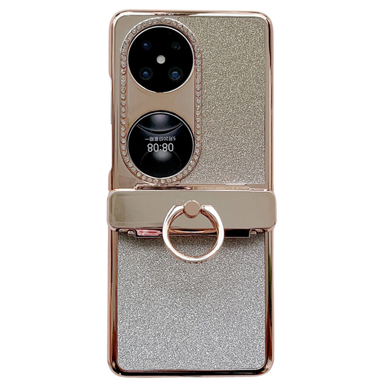For Huawei Pocket 2 Phone Cover Glitter Design Hard PC Case with Ring Kickstand For Huawei Pocket 2 Phone Cover Glitter Design Hard PC Case with Ring Kickstand